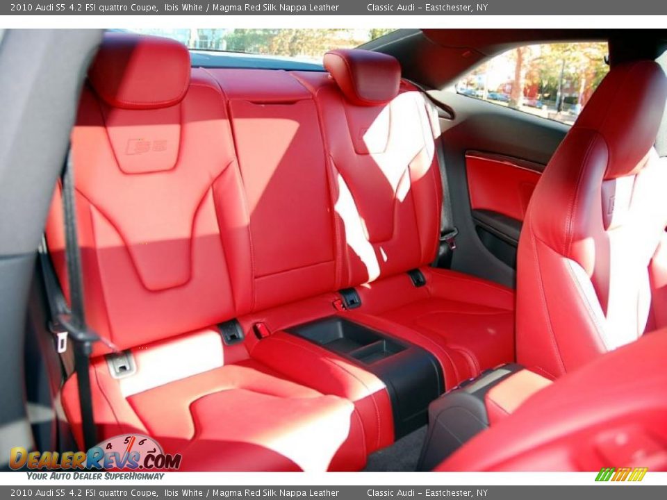 Magma Red Silk Nappa Leather Interior - 2010 Audi S5 4.2 FSI quattro Coupe Photo #22