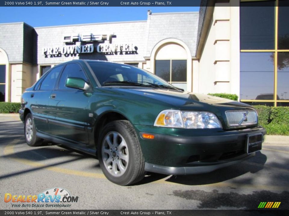 2000 Volvo S40 1.9T Summer Green Metallic / Silver Grey Photo #1