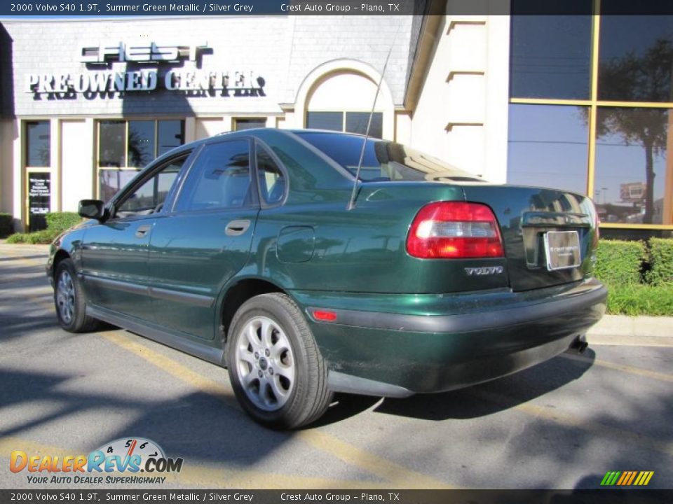 2000 Volvo S40 1.9T Summer Green Metallic / Silver Grey Photo #5