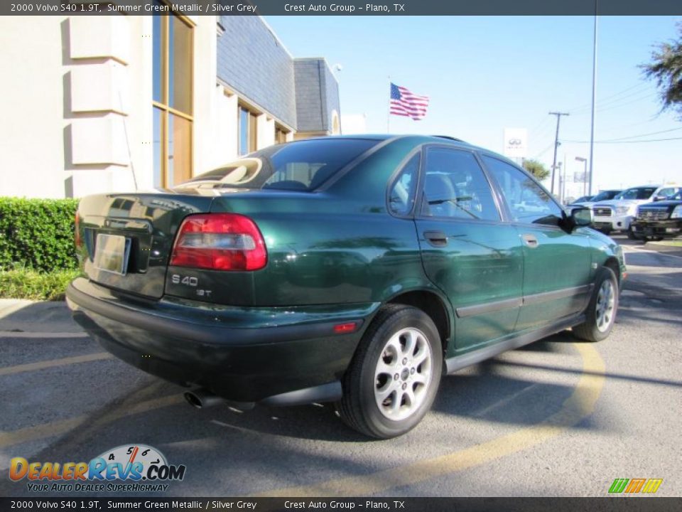 2000 Volvo S40 1.9T Summer Green Metallic / Silver Grey Photo #6