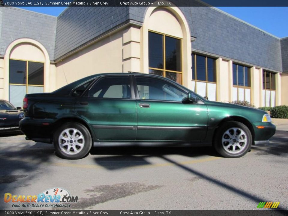 2000 Volvo S40 1.9T Summer Green Metallic / Silver Grey Photo #7