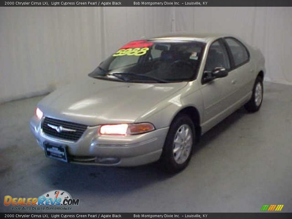 2000 Chrysler Cirrus LXi Light Cypress Green Pearl / Agate Black Photo #3