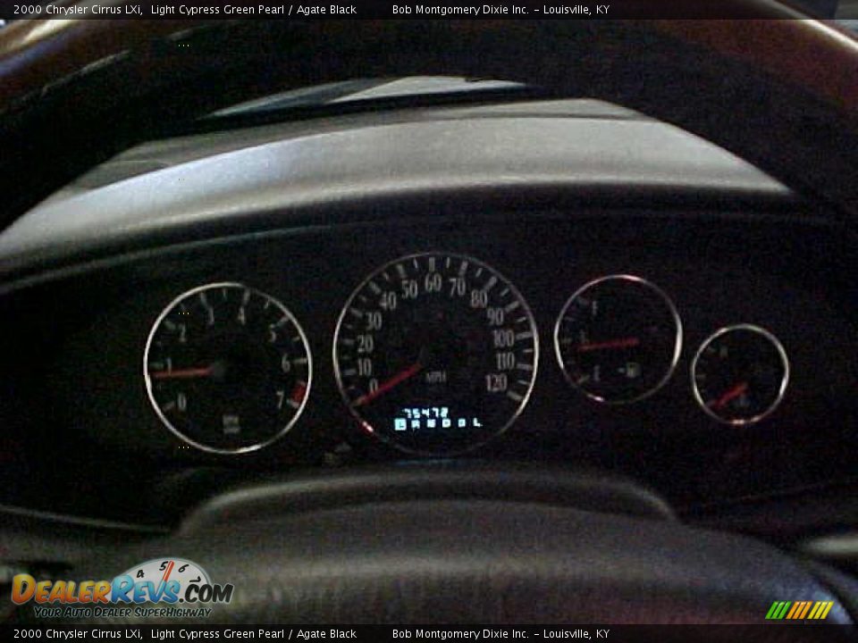 2000 Chrysler Cirrus LXi Light Cypress Green Pearl / Agate Black Photo #20