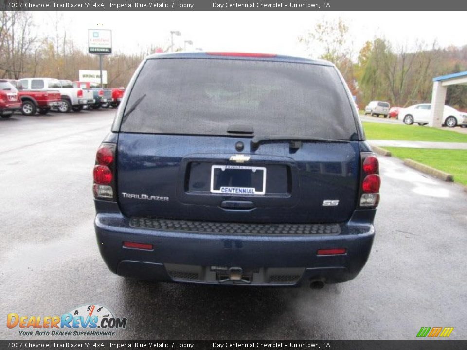 2007 Chevrolet TrailBlazer SS 4x4 Imperial Blue Metallic / Ebony Photo #4