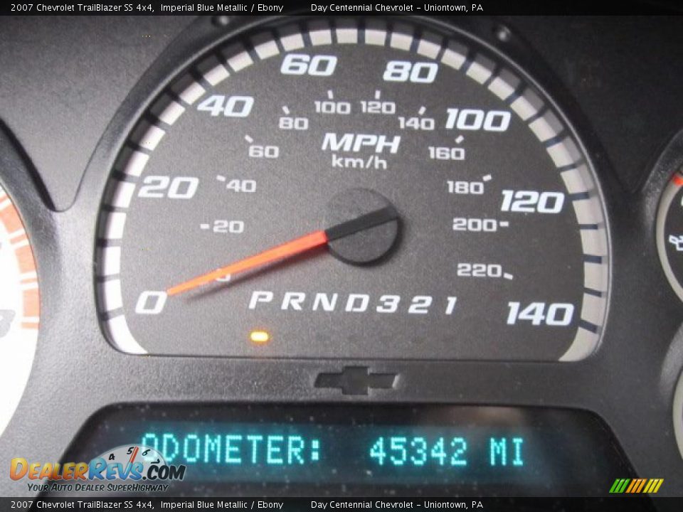 2007 Chevrolet TrailBlazer SS 4x4 Imperial Blue Metallic / Ebony Photo #9