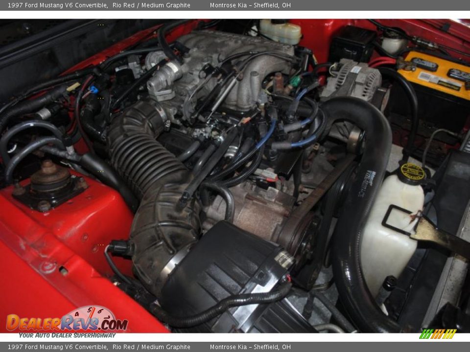 1997 Ford Mustang V6 Convertible 3.8 Liter OHV 12-Valve V6 Engine Photo #15