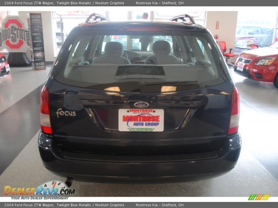 2004 Ford Focus ZTW Wagon Twilight Blue Metallic / Medium Graphite Photo #5