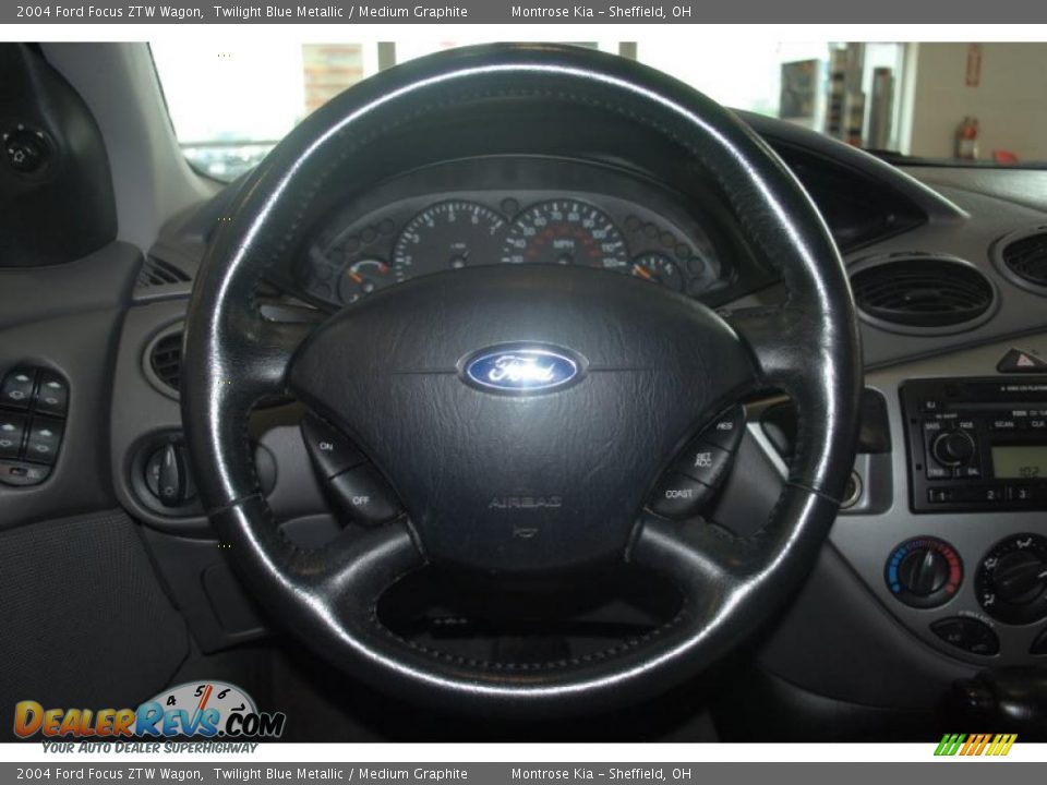 2004 Ford Focus ZTW Wagon Twilight Blue Metallic / Medium Graphite Photo #28
