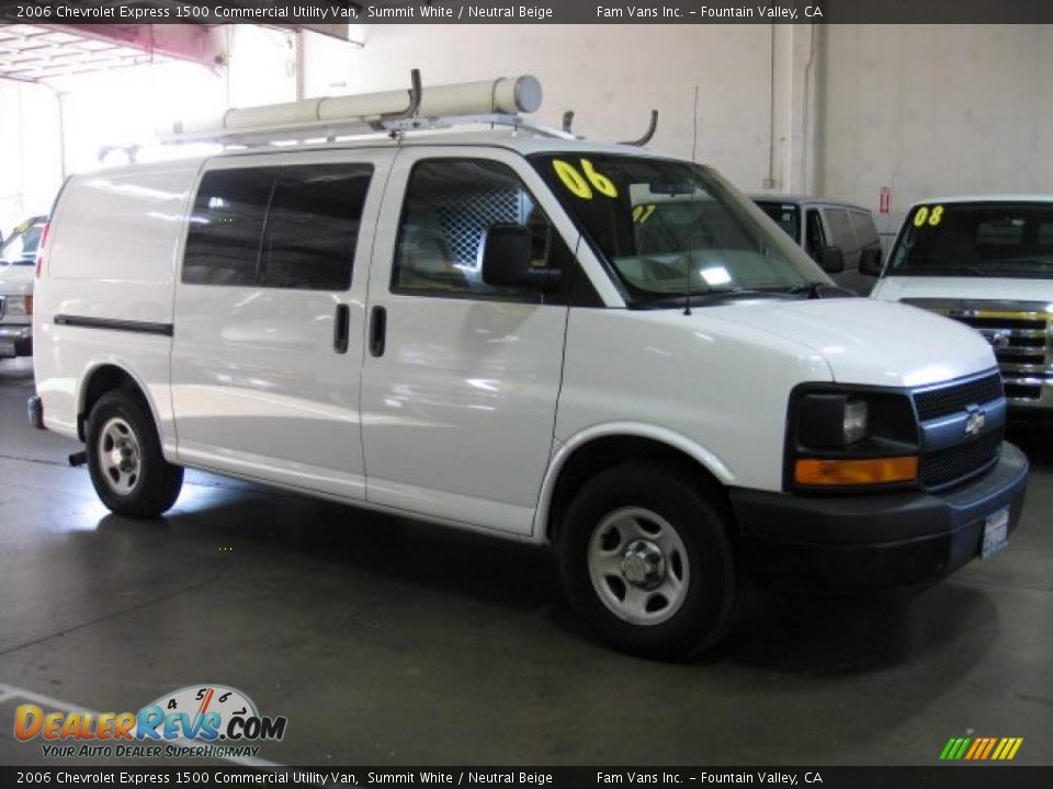 Summit White 2006 Chevrolet Express 1500 Commercial Utility Van Photo #1