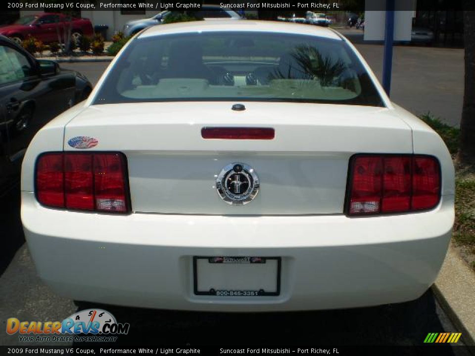 2009 Ford Mustang V6 Coupe Performance White / Light Graphite Photo #3