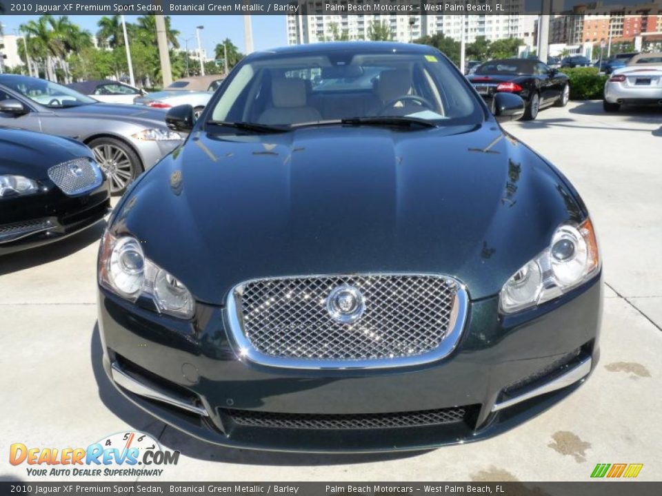 2010 Jaguar XF Premium Sport Sedan Botanical Green Metallic / Barley Photo #2