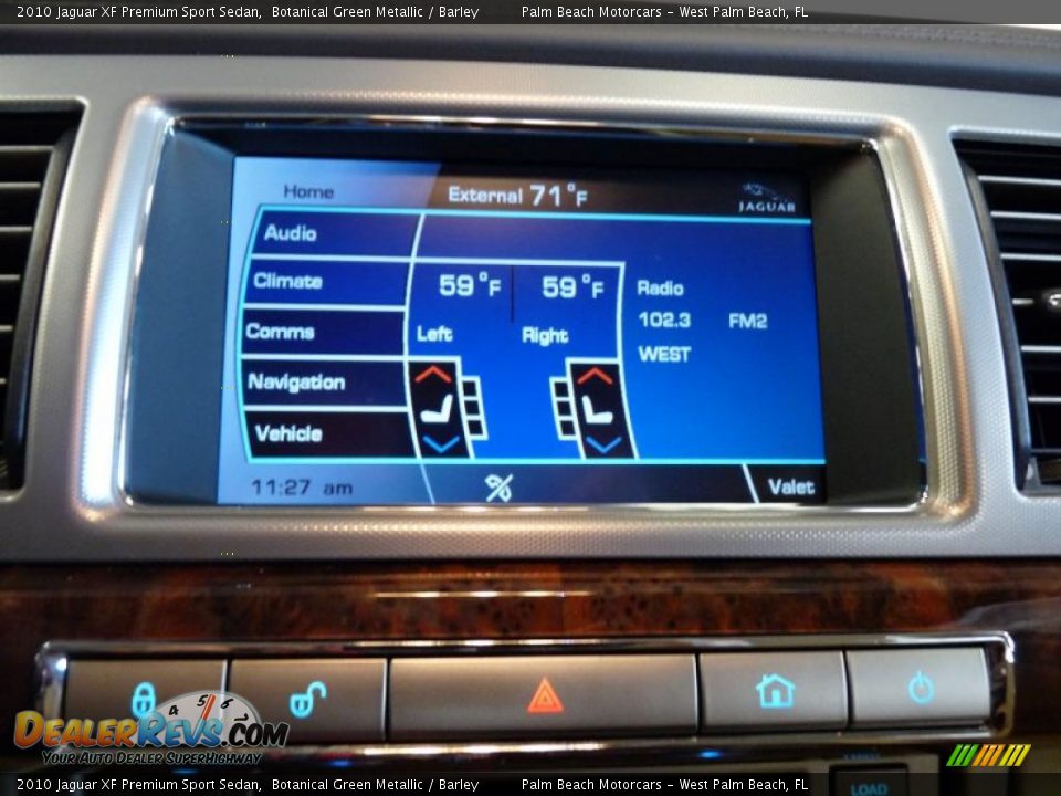 Controls of 2010 Jaguar XF Premium Sport Sedan Photo #36