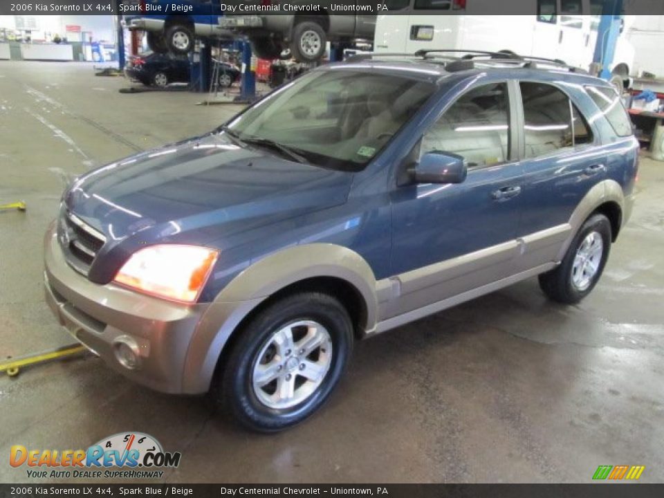 2006 Kia Sorento LX 4x4 Spark Blue / Beige Photo #1
