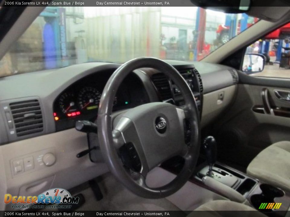 2006 Kia Sorento LX 4x4 Spark Blue / Beige Photo #7