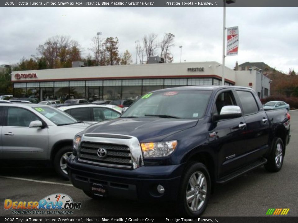 2008 Toyota Tundra Limited CrewMax 4x4 Nautical Blue Metallic / Graphite Gray Photo #1