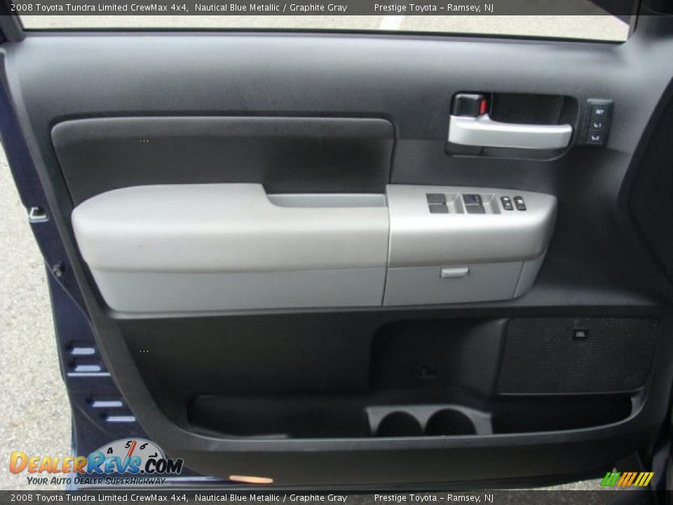 2008 Toyota Tundra Limited CrewMax 4x4 Nautical Blue Metallic / Graphite Gray Photo #6
