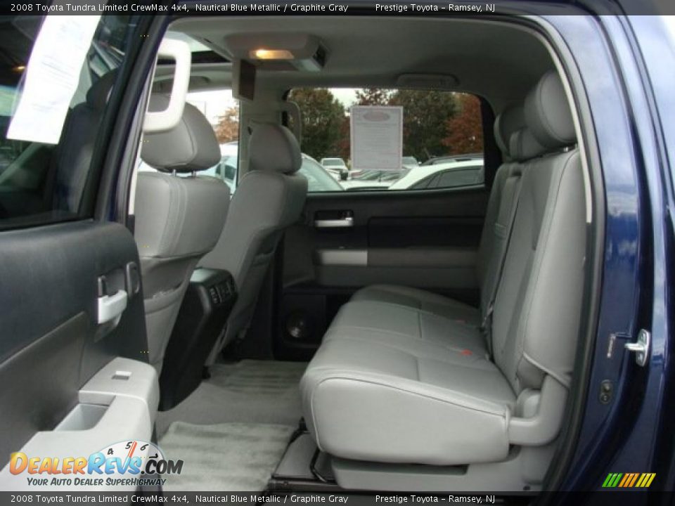 2008 Toyota Tundra Limited CrewMax 4x4 Nautical Blue Metallic / Graphite Gray Photo #13