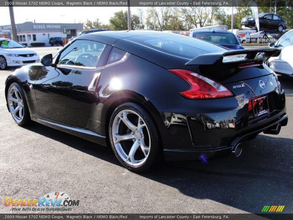 2009 Nissan 370Z NISMO Coupe Magnetic Black / NISMO Black/Red Photo #4