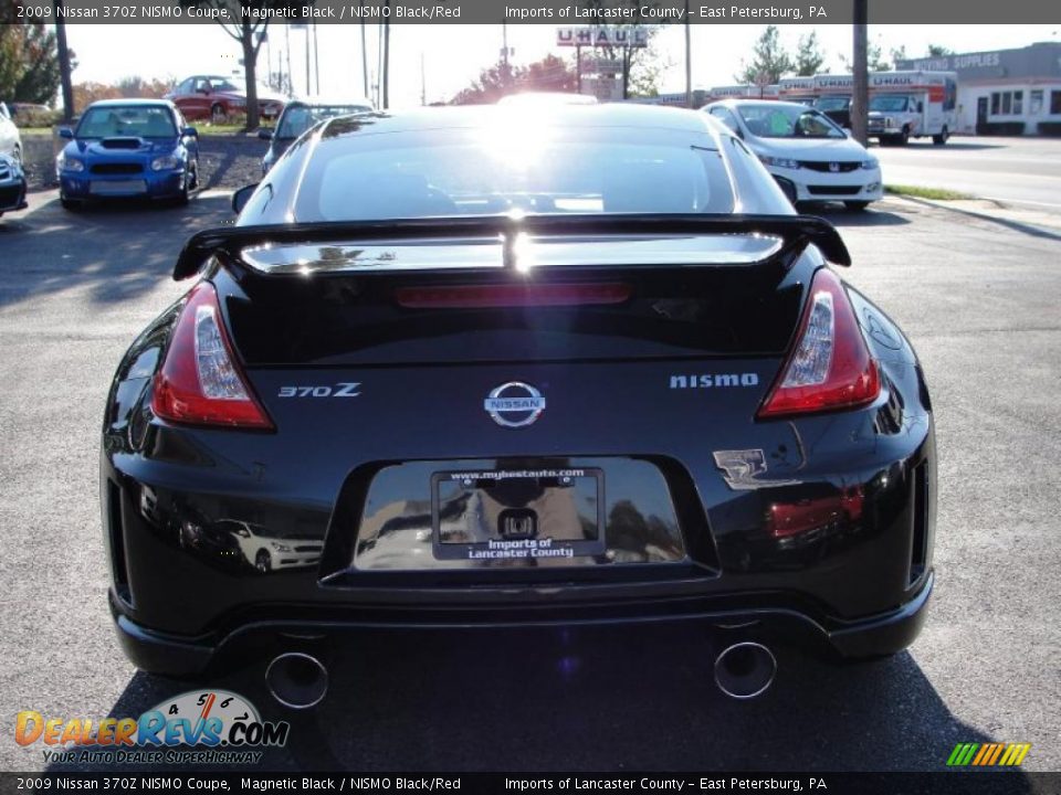 2009 Nissan 370Z NISMO Coupe Magnetic Black / NISMO Black/Red Photo #5