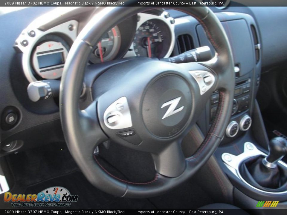 2009 Nissan 370Z NISMO Coupe Magnetic Black / NISMO Black/Red Photo #12