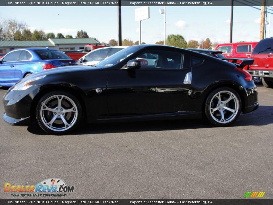 2009 Nissan 370Z NISMO Coupe Magnetic Black / NISMO Black/Red Photo #14