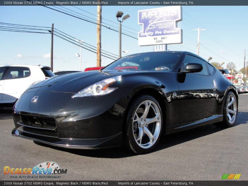 2009 Nissan 370Z NISMO Coupe Magnetic Black / NISMO Black/Red Photo #15