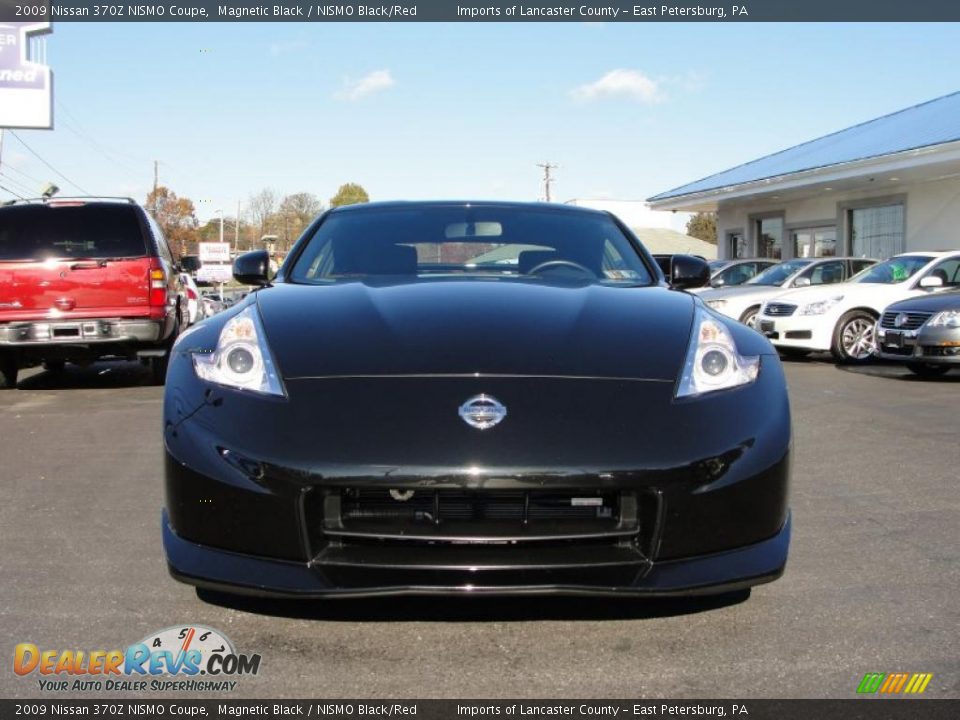 2009 Nissan 370Z NISMO Coupe Magnetic Black / NISMO Black/Red Photo #16
