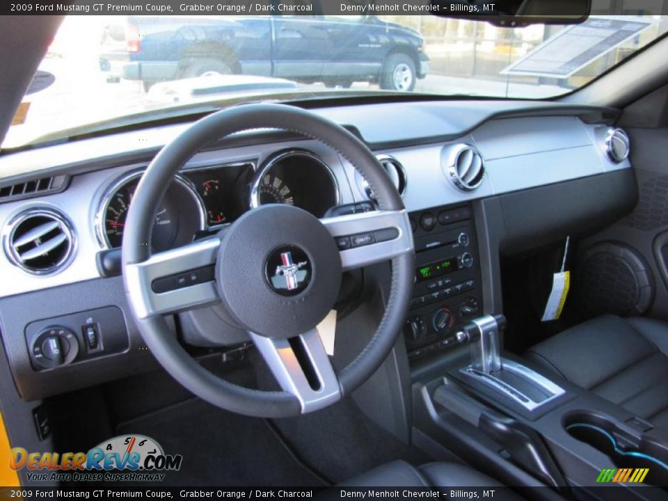 Dark Charcoal Interior - 2009 Ford Mustang GT Premium Coupe Photo #6