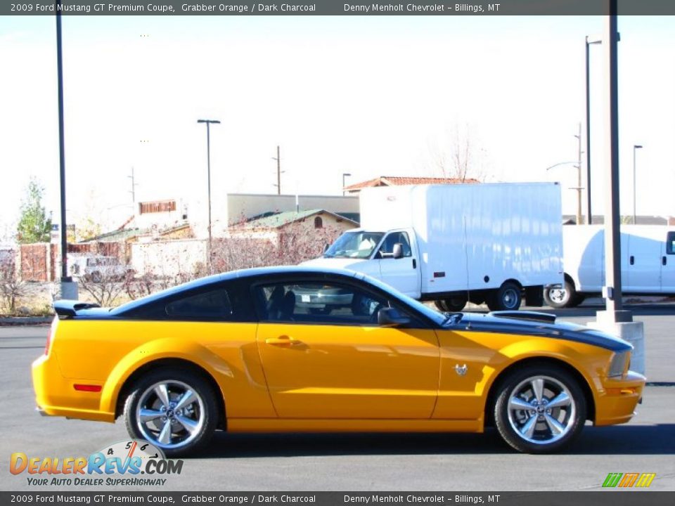 2009 Ford Mustang GT Premium Coupe Grabber Orange / Dark Charcoal Photo #10