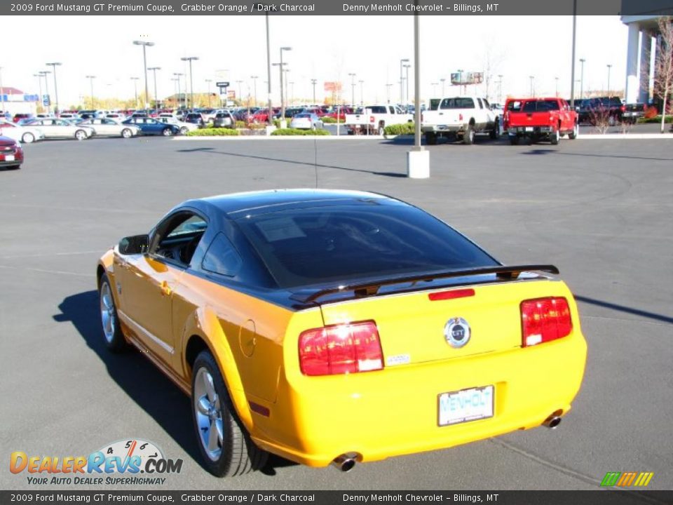 2009 Ford Mustang GT Premium Coupe Grabber Orange / Dark Charcoal Photo #13