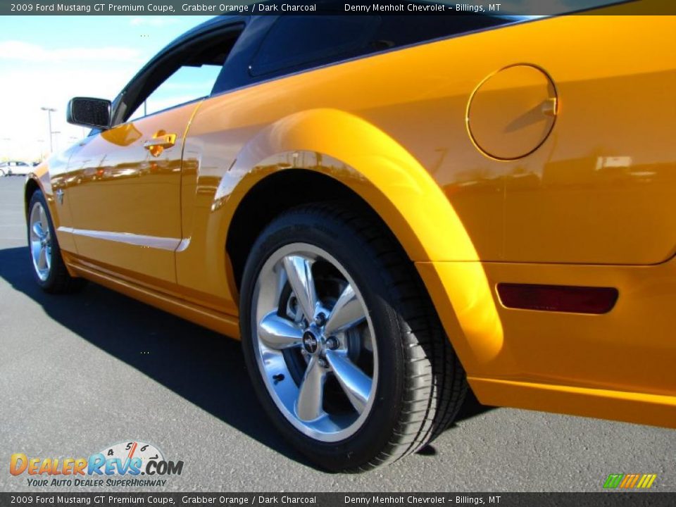 2009 Ford Mustang GT Premium Coupe Grabber Orange / Dark Charcoal Photo #14
