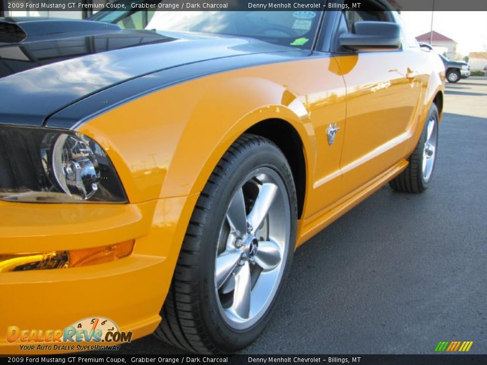 2009 Ford Mustang GT Premium Coupe Grabber Orange / Dark Charcoal Photo #16