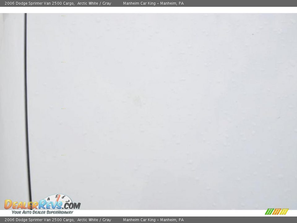 2006 Dodge Sprinter Van 2500 Cargo Arctic White / Gray Photo #16
