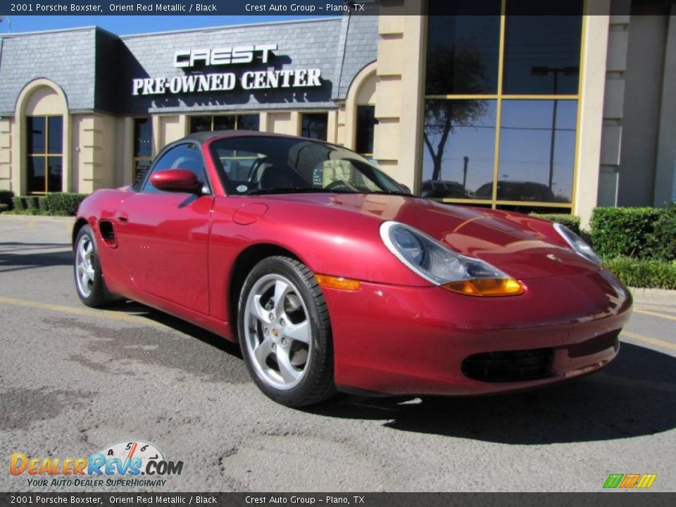 2001 Porsche Boxster Orient Red Metallic / Black Photo #1