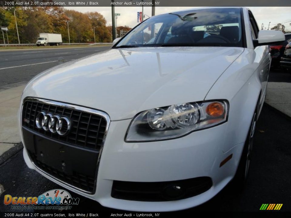 2008 Audi A4 2.0T quattro Sedan Ibis White / Black Photo #1