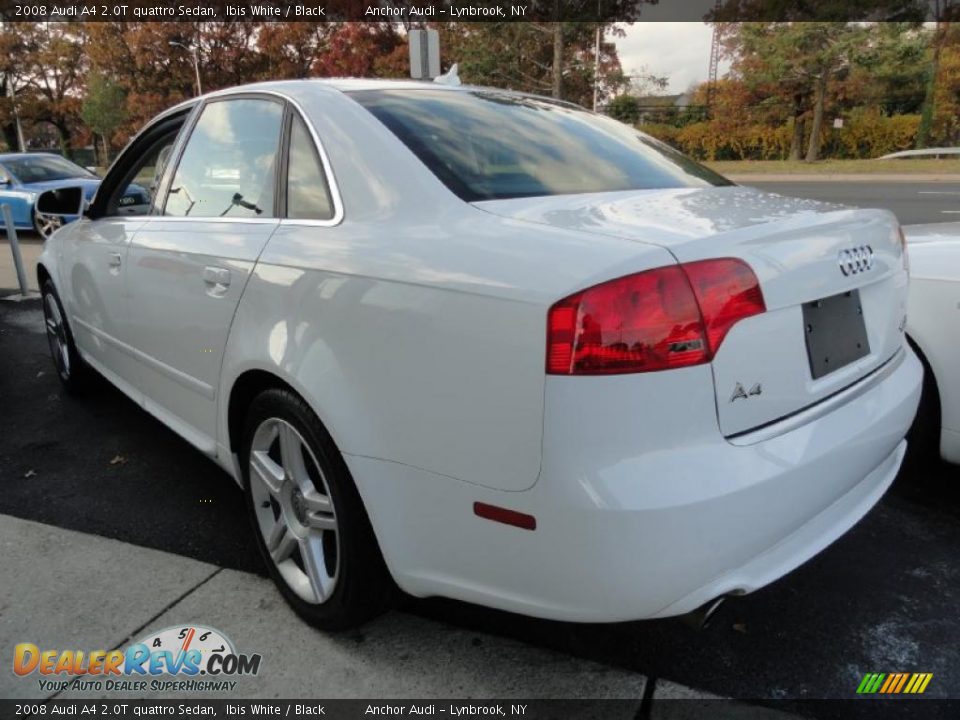 2008 Audi A4 2.0T quattro Sedan Ibis White / Black Photo #3