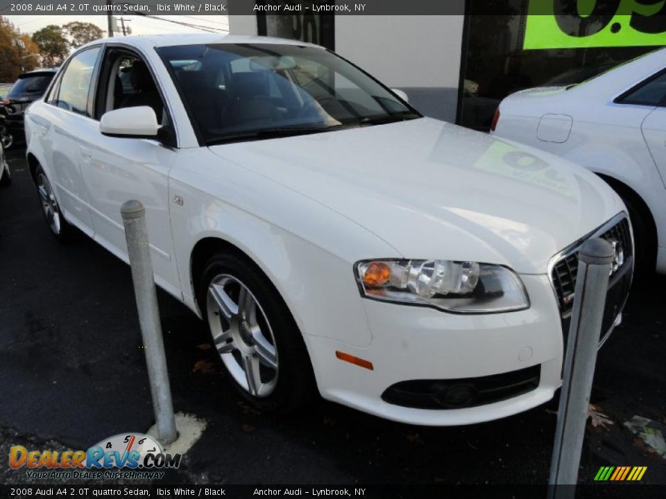 2008 Audi A4 2.0T quattro Sedan Ibis White / Black Photo #5