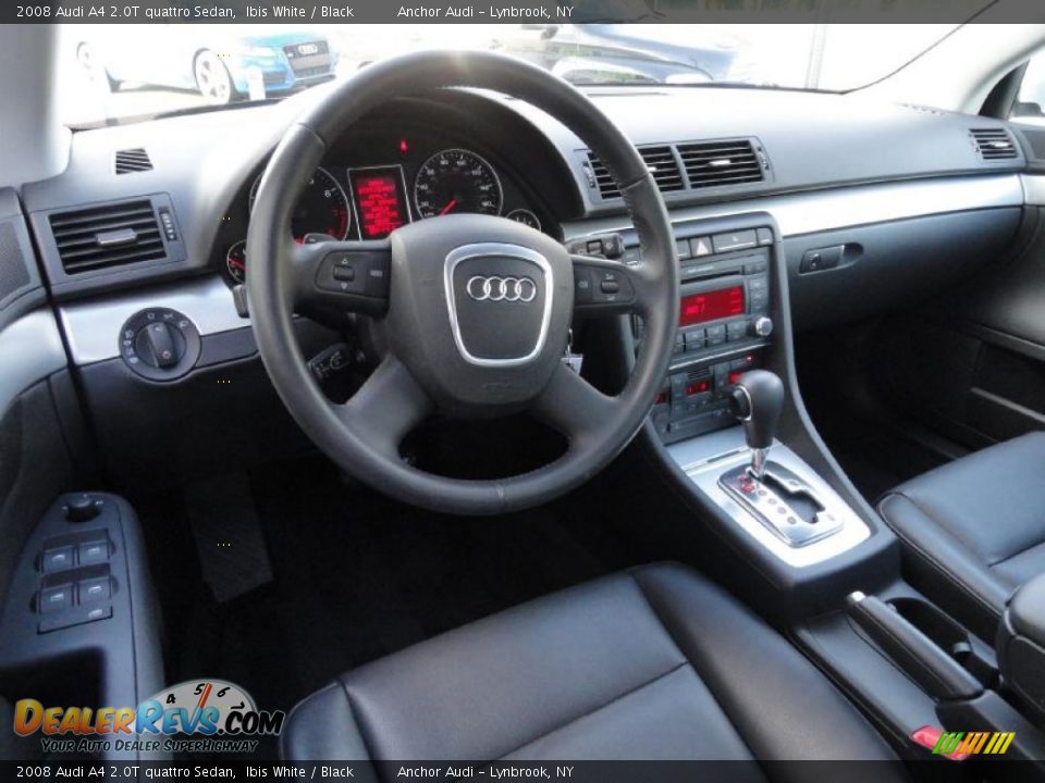 Black Interior - 2008 Audi A4 2.0T quattro Sedan Photo #10