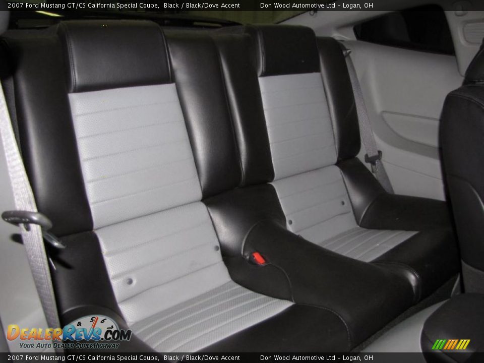 Black/Dove Accent Interior - 2007 Ford Mustang GT/CS California Special Coupe Photo #10