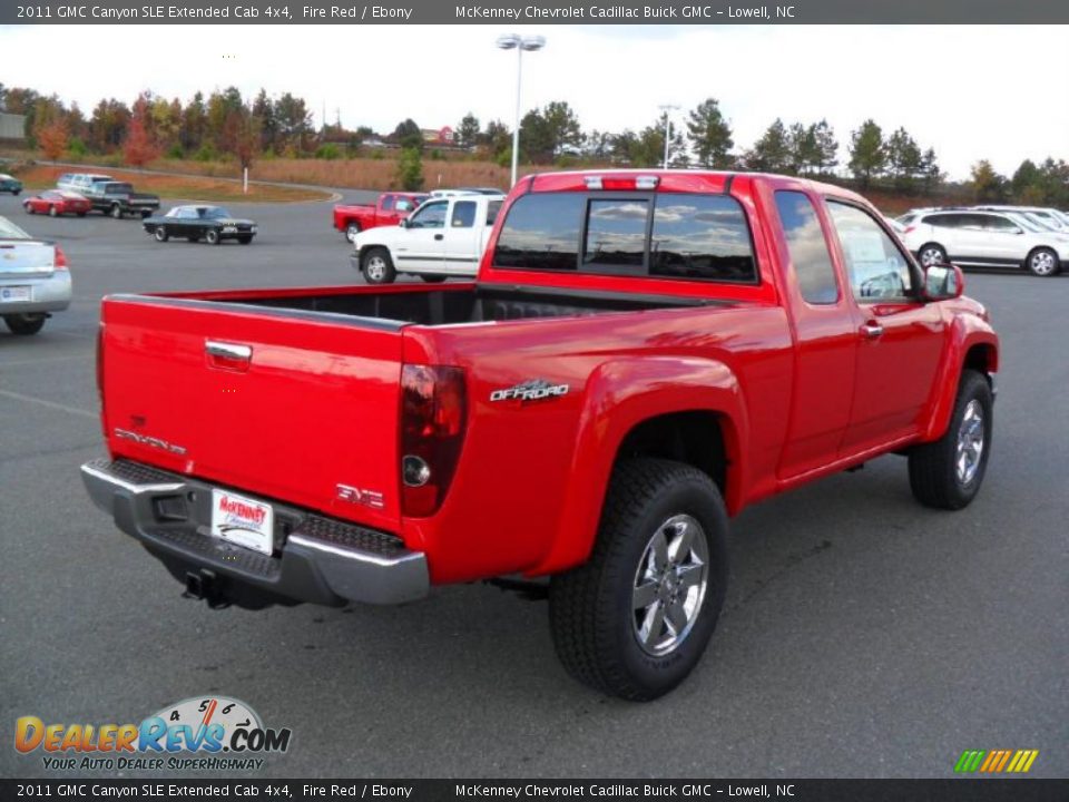 2011 GMC Canyon SLE Extended Cab 4x4 Fire Red / Ebony Photo #4