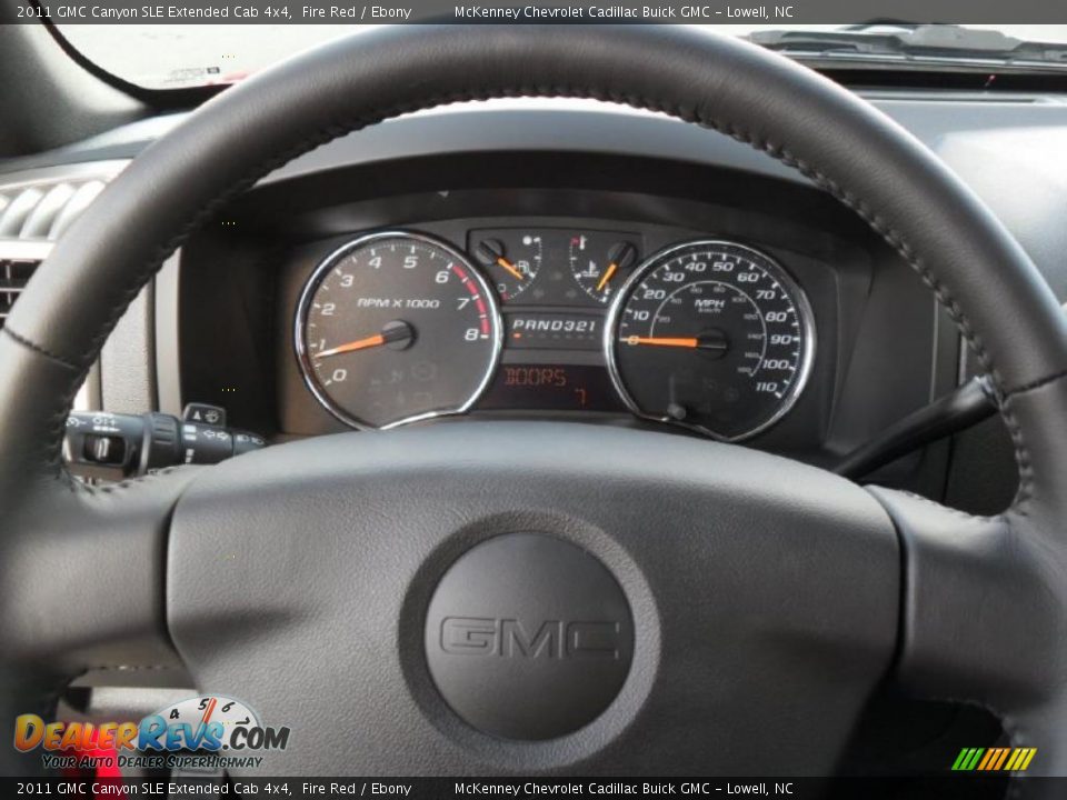 2011 GMC Canyon SLE Extended Cab 4x4 Fire Red / Ebony Photo #10