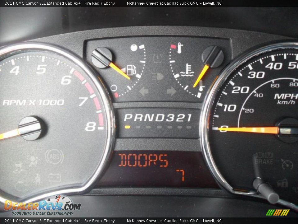 2011 GMC Canyon SLE Extended Cab 4x4 Fire Red / Ebony Photo #11