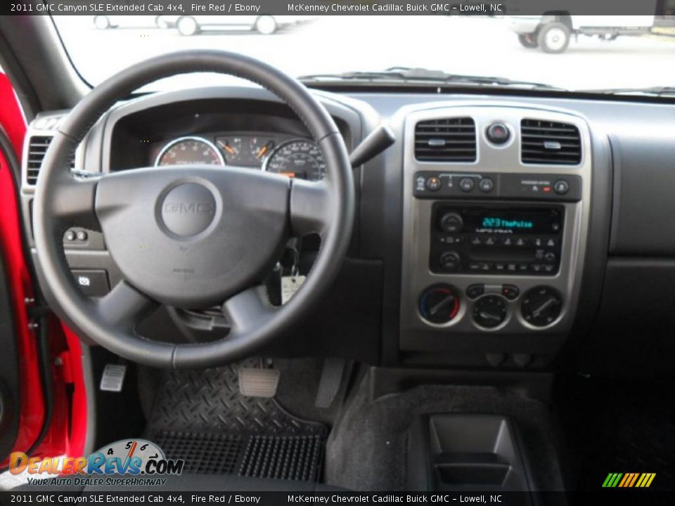 2011 GMC Canyon SLE Extended Cab 4x4 Fire Red / Ebony Photo #15