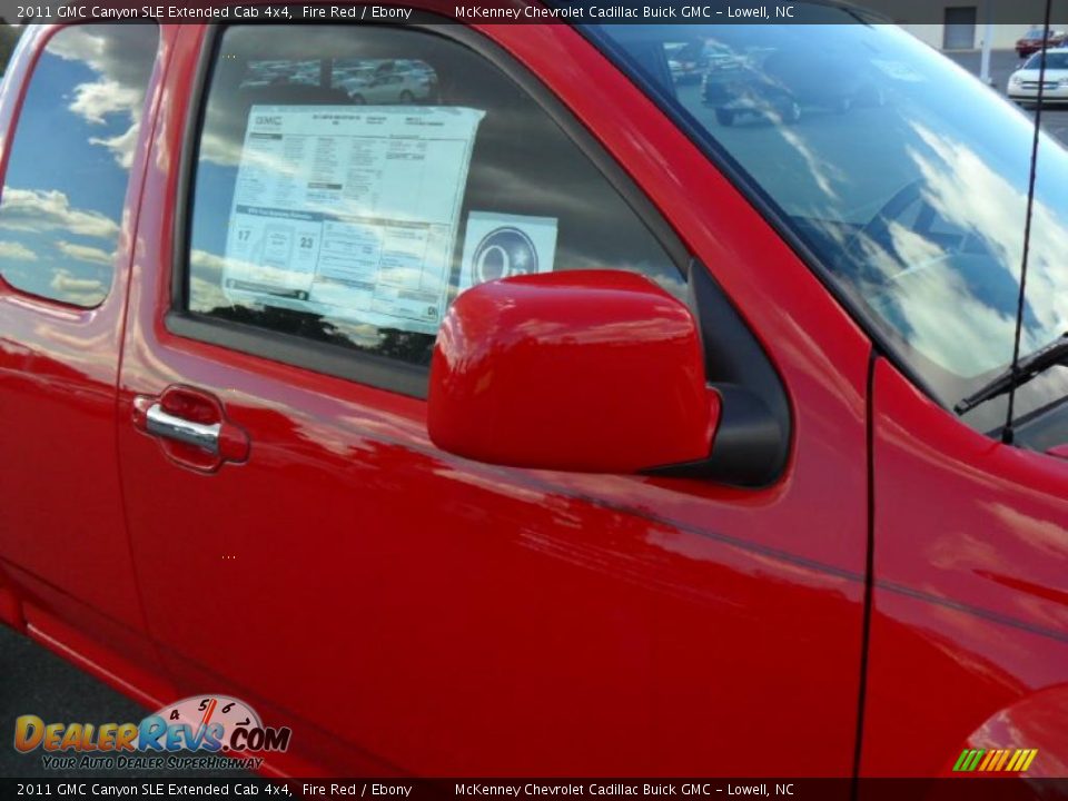 2011 GMC Canyon SLE Extended Cab 4x4 Fire Red / Ebony Photo #23