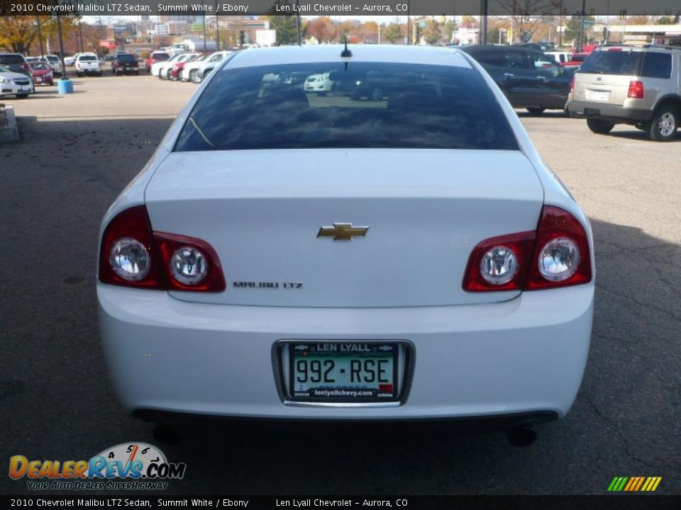 2010 Chevrolet Malibu LTZ Sedan Summit White / Ebony Photo #5