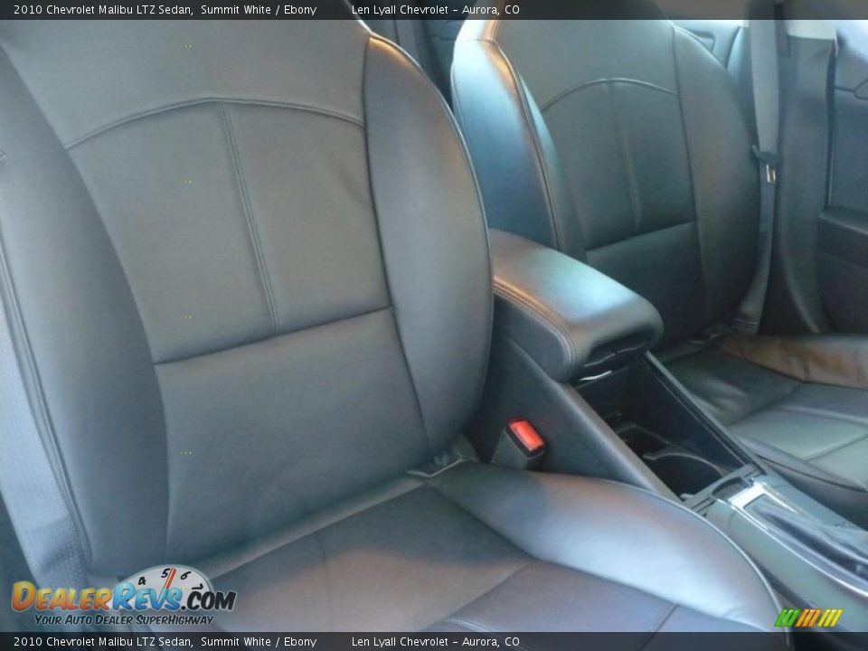 Ebony Interior - 2010 Chevrolet Malibu LTZ Sedan Photo #11