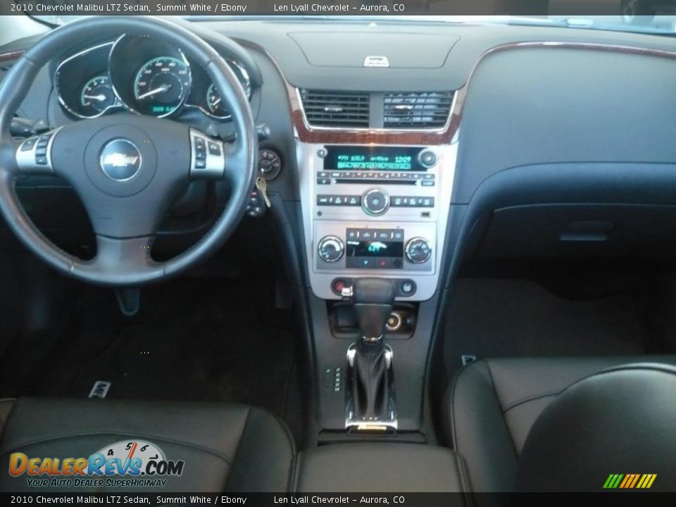 Ebony Interior - 2010 Chevrolet Malibu LTZ Sedan Photo #13