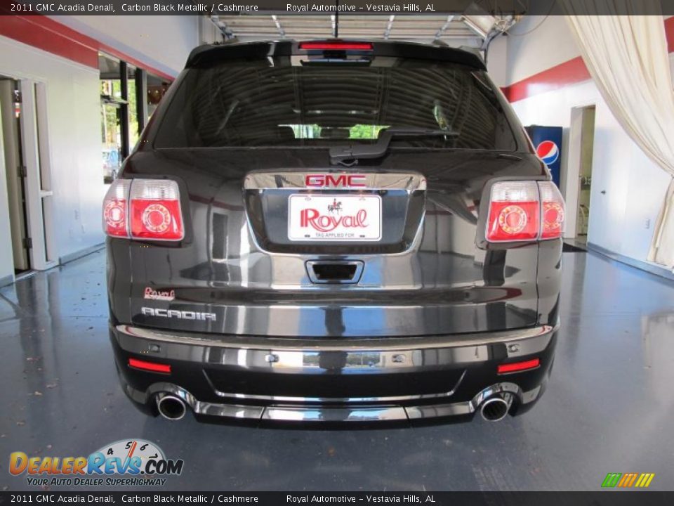 2011 GMC Acadia Denali Carbon Black Metallic / Cashmere Photo #3