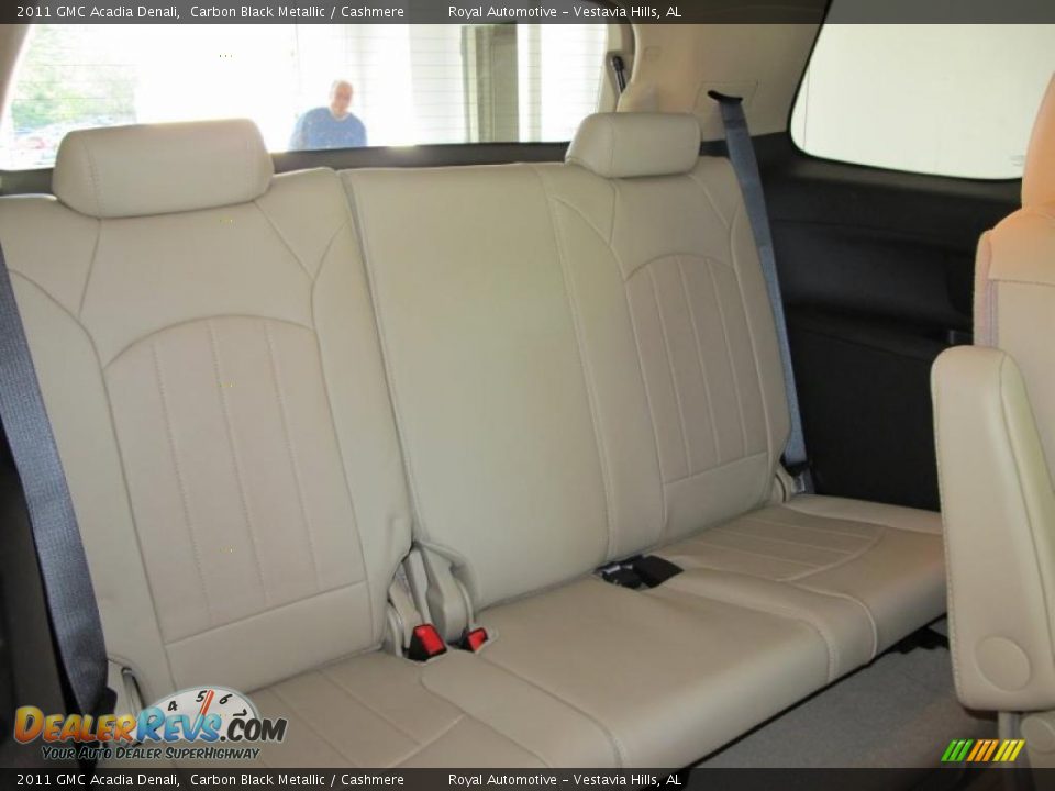 2011 GMC Acadia Denali Carbon Black Metallic / Cashmere Photo #7