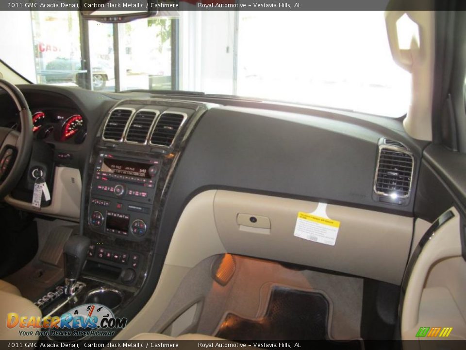 2011 GMC Acadia Denali Carbon Black Metallic / Cashmere Photo #10